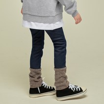 SPOON 아동용 니트배색기모제깅스