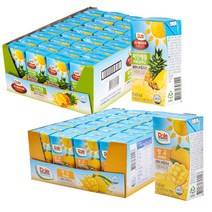 돌 스위티오 파인애플 주스 120ml x 32p + 과즙 주스 망고 120ml x 32p, 1세트