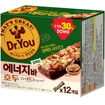 닥터유 에너지바 호두 컴팩트, 34g, 12개