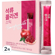 종근당건강 석류 콜라겐 젤리 스틱 300g, 2개, 15개입