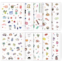 리훈 다정한 스티커 손그림 10종 세트, 혼합색상, 2세트