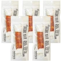 Think your dog teeth 딩고 우유 껌 130g, 치킨, 5개