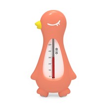 라이프투비 목욕 물 온도측정 탕온계, 핑크 펭귄