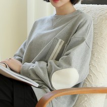 빼빼 여성용 빵떡 패치 긴팔 맨투맨