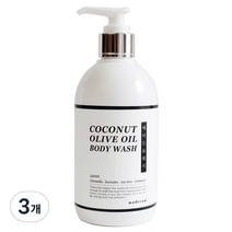 메이드로 코코넛 올리브오일 바디워시, 330ml, 3개