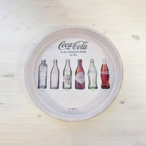 코카콜라 헤리티지 원형 틴쟁반 대