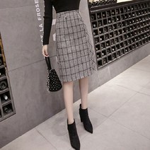 루나걸 티니 체크 스커트