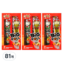 타오케노이 빅롤 김스낵 스파이시, 3g, 81개