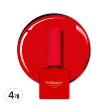 벨랑시 원스텝 젤네일 10ml, SN 09 체리 레드, 4개