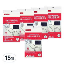 생활을그리다 니트릴장갑 블랙 L, 대(L), 15개