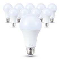 씨티오 LED 전구 15W, 주광색, 10개입