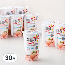 요플레 오프룻 복숭아, 180ml, 30개