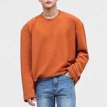 단군 남성용 링클프리 오버핏 컬러 긴소매 티셔츠
