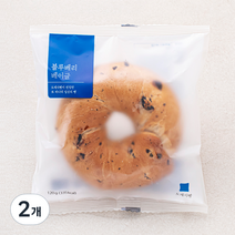 도제식빵 블루베리 베이글, 120g, 2개