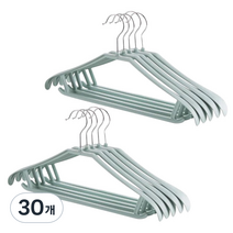 더자카 어깨뿔 방지 정장 옷걸이 42 x 21 cm, 블루, 30개