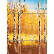 Abstract-478 백로가 있는 가을 풍경 12개, 혼합색상