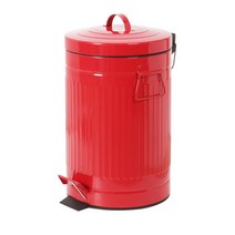 마켓비 LOFT 페달 휴지통 12L, 레드, 1개