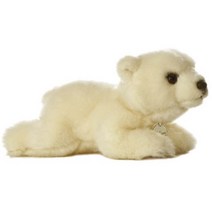 오로라 미요니 봉제인형, 혼합색상, 북극곰, 14cm