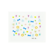 젤앤걸 아트데칼 스티커, 06. 파스텔 쉐이프, 4개