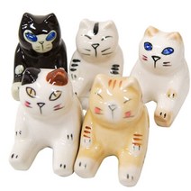 Countryitem 씩씩한 땡글이 야옹이 5종 장식품, 1세트