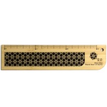 woonori 꽃문대나무자 인정전, 1개, 15cm