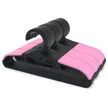 해피홈 유아용 논슬립 옷걸이, 블랙핑크, 30개