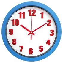 골든벨시계 무소음 3D 레드 벽시계, 블루