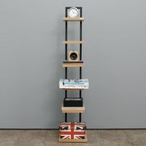 소프시스 위더스 트리원 스탠드선반 6단, 티크 + 블랙