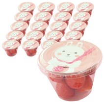 HCN 토끼덮개 + 머핀컵 + 평면뚜껑 세트, 20개입, 1세트