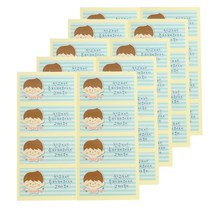 피크닉하우스 친구야 고마워스티커 소년 8p, 혼합 색상, 5개입