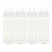 병도매닷컴 DK140 조미료 투명용기 4p + 투명뚜껑 4p, 1세트