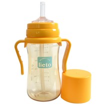 리에또 PPSU 빨대컵 300 ml, 옐로우, 1개, 300ml
