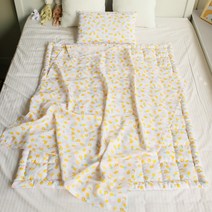 보떼하우스 인견 낮잠이불 세트 마이크로화이버솜 베개 + 홑이불 + 차렵패드, 파인애플