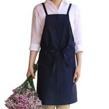 브링미 딥블루 앞치마, 네이비, 1개