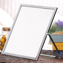 유일아트 심플보석정사각탁상경, 실버