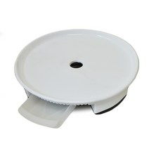 심폼 이동식 원형 화분 받침대, 화이트