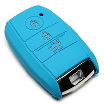 케인즈 기아 신형 3버튼 실리콘 케이스 KE07, 하와이안블루