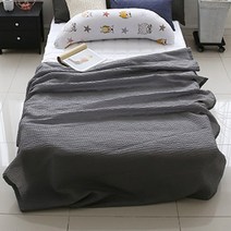 아임리빙 시어서커 리플 배덮개이불, 다크그레이