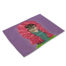 비케이 고양이 개 초상화 식탁매트, 10, 가로 42cm x 세로 32cm