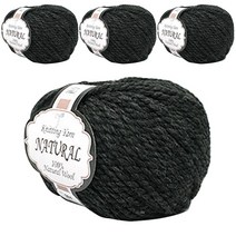 내추럴 고급 뜨개실 4p, 204 쥐색