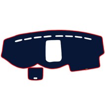 블루코드 벨벳 자동차 대쉬보드 커버 + 더스트백, 쉐보레 캡티바 (상단트립), 블루 + 레드