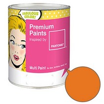 노루페인트 팬톤멀티 에그쉘광 오렌지 브라운계열 페인트 1L, 루싯오렌지(16-1255)