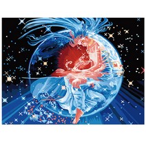 DIY 명화그리기 SET 푸른 세계8, 혼합 색상