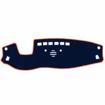 블루코드 차량용 벨벳 대쉬 보드 커버 기아 + 더스트백, K9(센터 유/HUD 유), 블루 + 오렌지