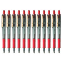 제브라 Z-1(RT) 노크식 유성볼펜 1.0mm, 적색, 12개입