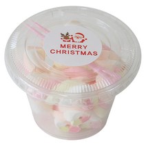 황씨네도시락 투명머핀컵 소 40p + 평면뚜껑 40p + X-mas 화이트원형 스티커 42p + 미니포크 40p, 1세트
