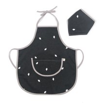 알맹 여아용 자수 앞치마 + 두건 세트