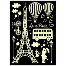 환타스틱스 야광 인테리어스티커 Love Paris FDS-21206