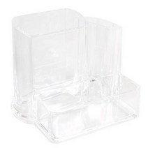 히키스 투명 아크릴 클래식 오거나이저 화장품 정리함, 1개