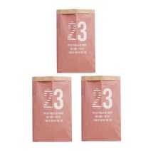 엔플라스틱 빈티지 종이정리함 북유럽 페이퍼백, 핑크, 3개
